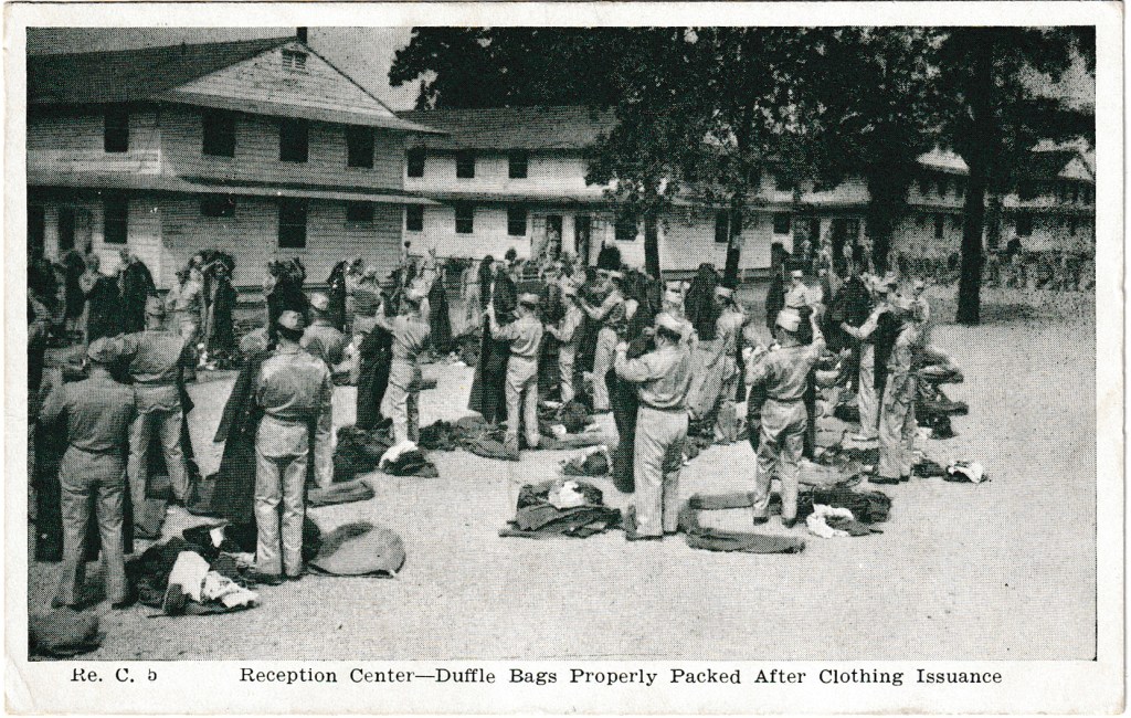 Reception Center – Duffle Bags Properly Packed After Clothing&nbsp;Issuance